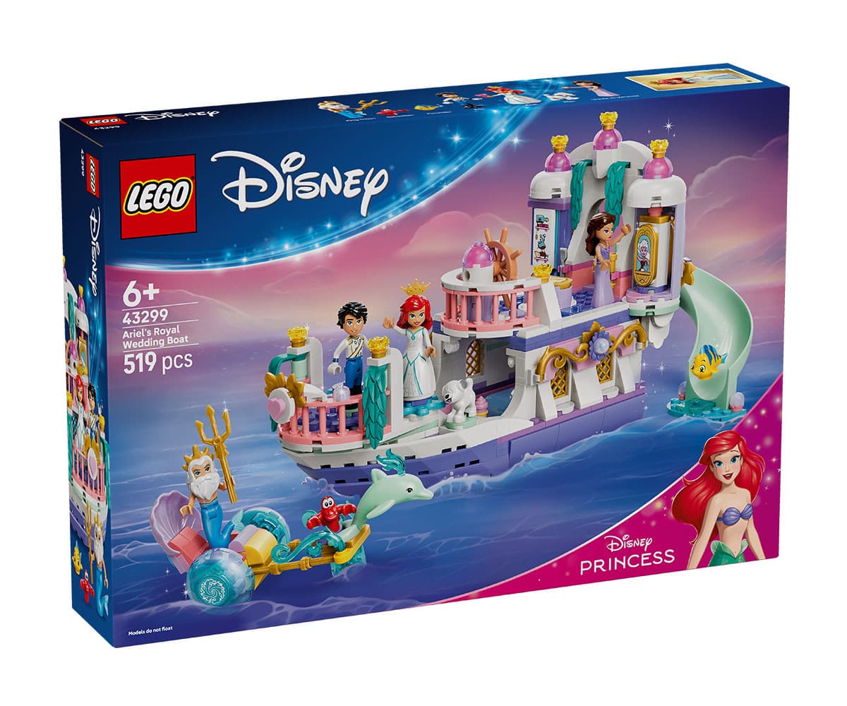 LEGO® Disney Princess 43299 - Лодка за кралската сватба на Ариел
