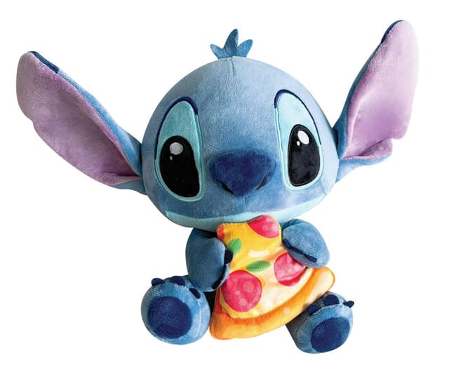 Disney Plush Toy - Stitch with Pizza, 23 cm
