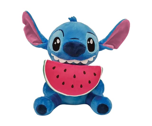 Плюшена играчка Disney - Стич с диня, 23 см