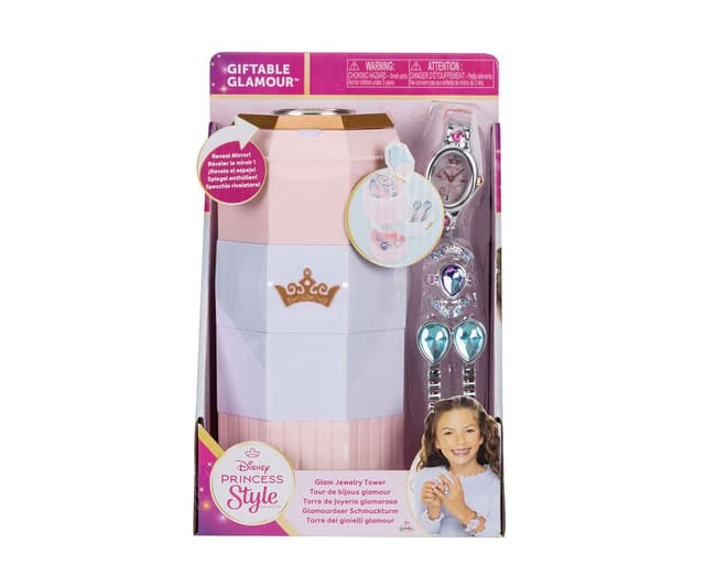 Jakks Pacific - Дисни Принцеси: Кутия за бижута с аксесоари