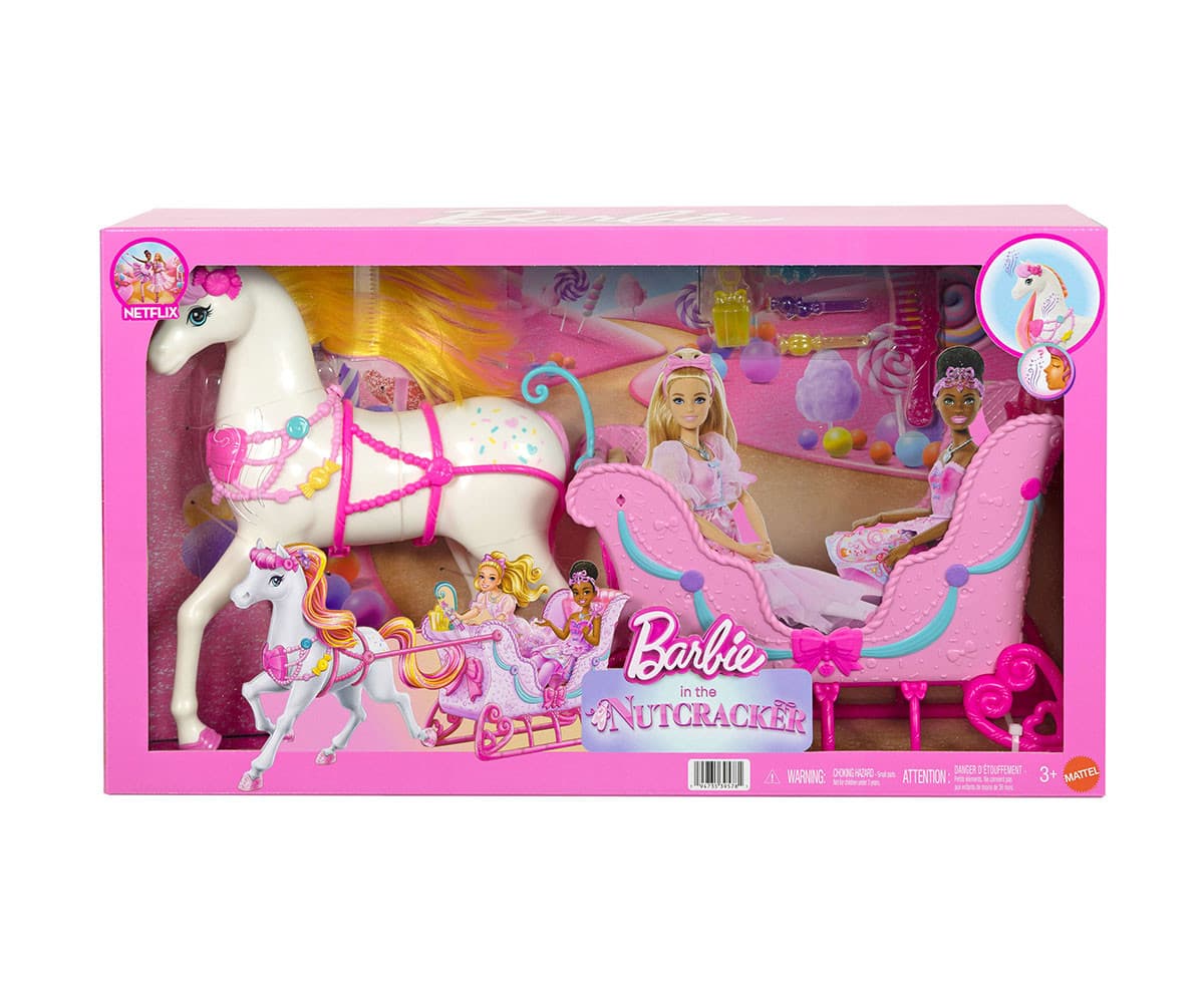 Barbie - Лешникотрошачката с кон и шейна