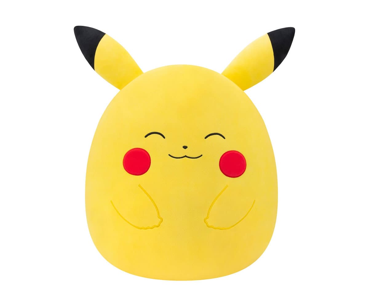 Jazwares - Squishmallows: Плюшена играчка Пикачу, 25 см