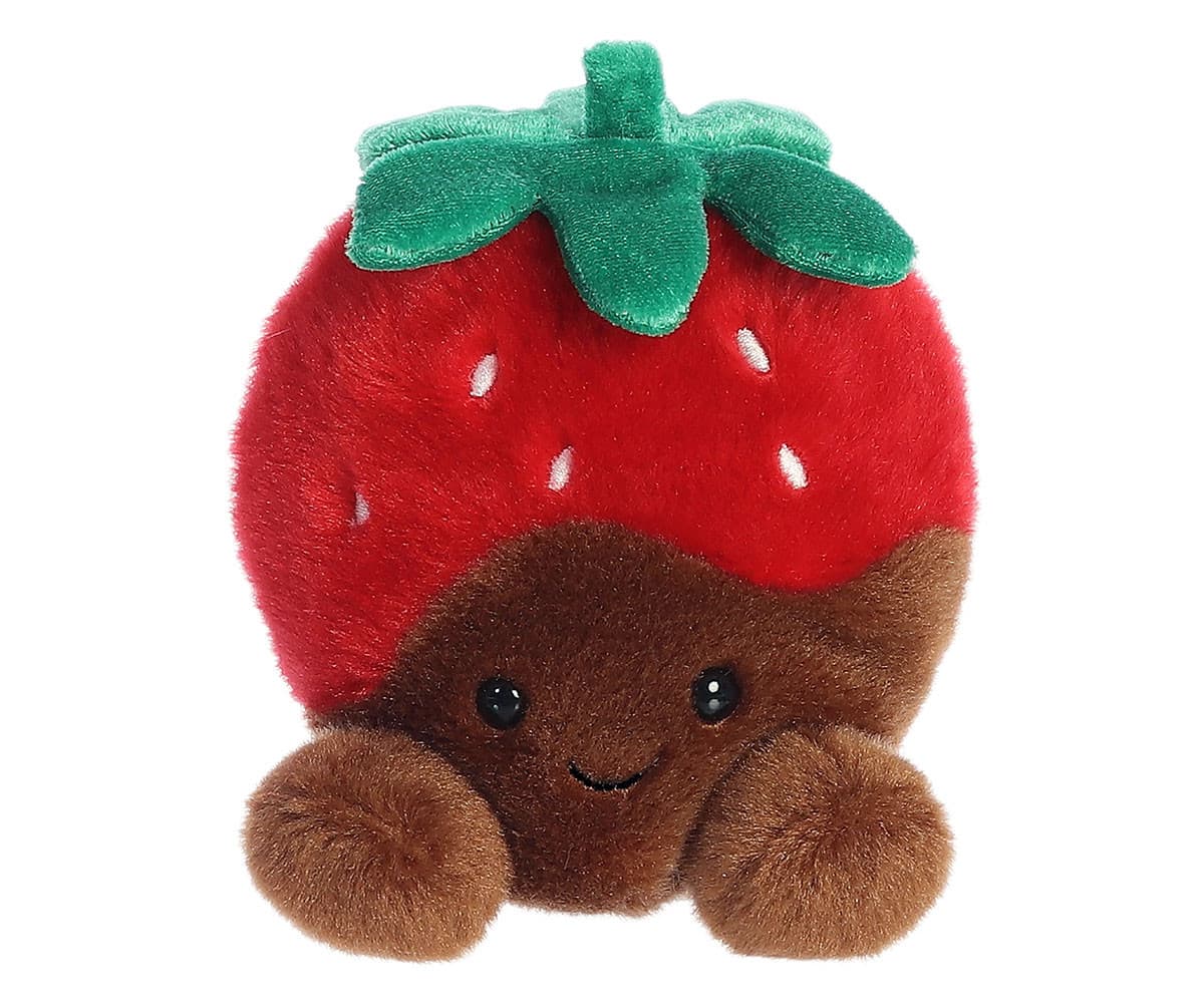 Aurora Plush Toy - Chocolate Strawberry, 10 cm