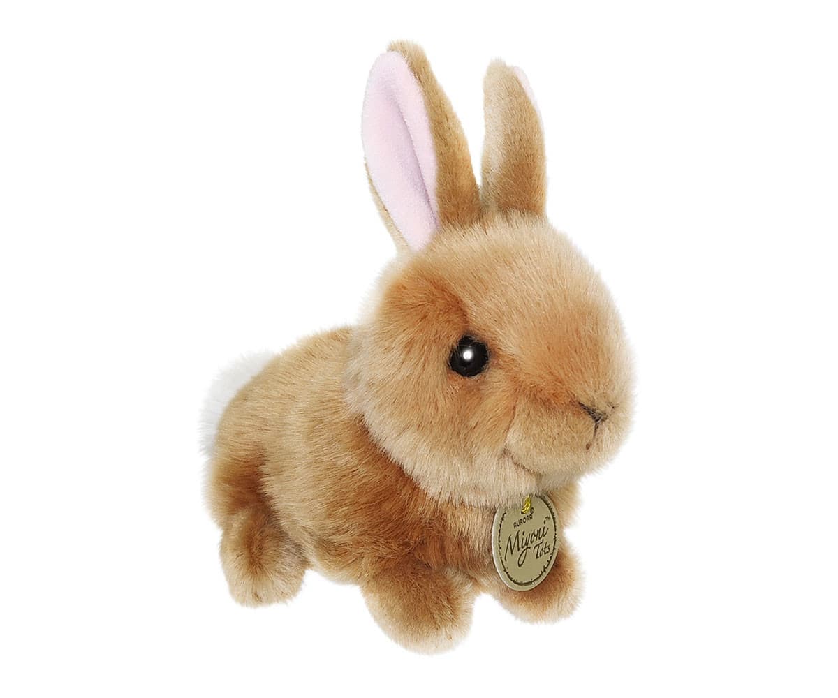 Aurora Plush Toy - Brown Bunny, 12 cm