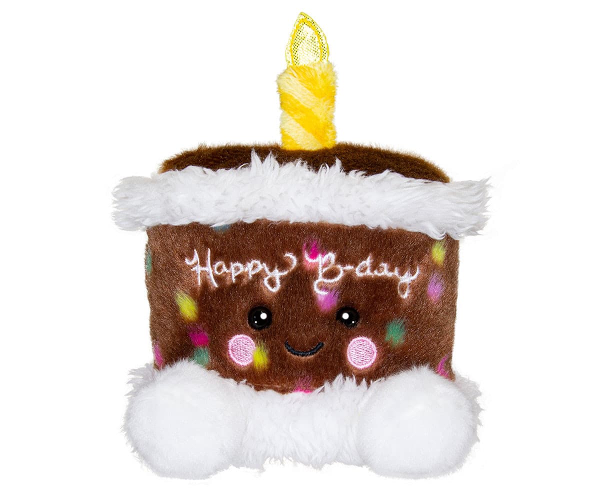Aurora Plush Toy - Chocolate Birthday Cake, 12 cm