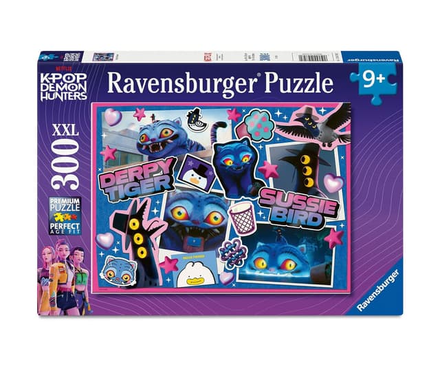 Пъзел Ravensburger 300 ел. XXL - KPop Demon Hunters: Дърпи и Сюзи