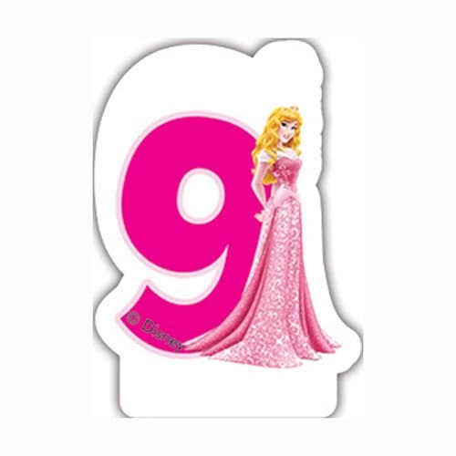 Свещ за рожден ден Procos номер 9 Disney Princess 82902