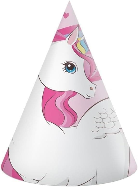 Парти шапки Procos UNICORN RAINBOW COLORS 6 бр