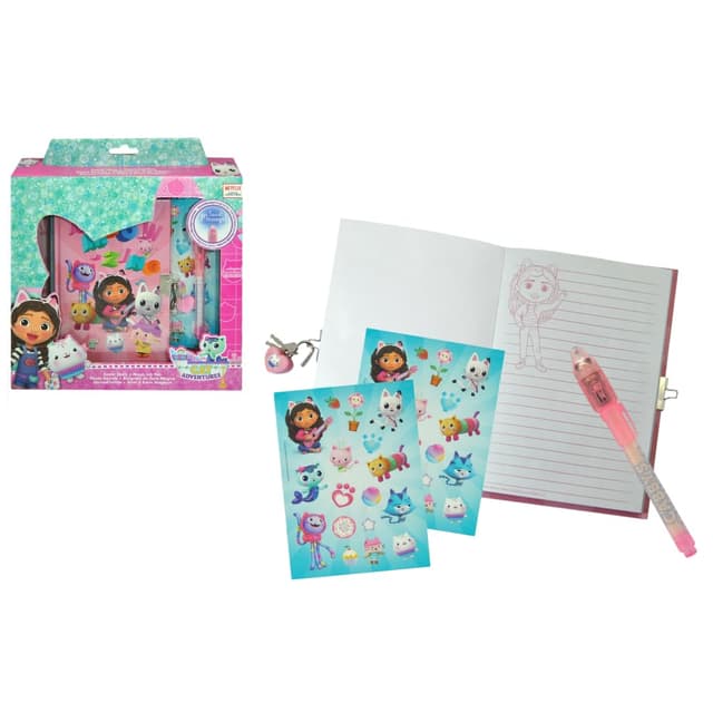 Детски дневник Kids Licensing Gabby's Dollhouse с магически химикал и стикери