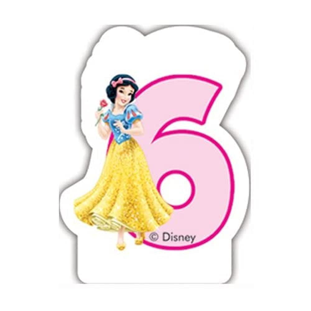 Свещ за рожден ден Procos номер 6 Disney Princess 82899