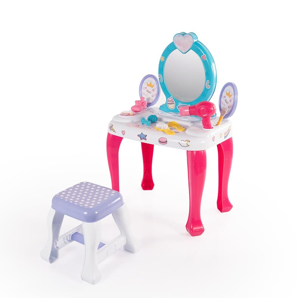 DOLU Unicorn Children's Dressing Table, with Stool and Accessories 2568