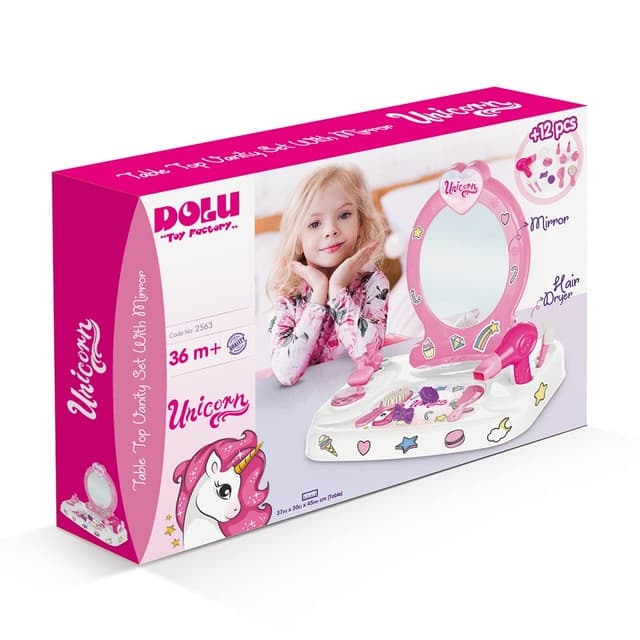 DOLU Unicorn Tabletop Dressing Table 2563