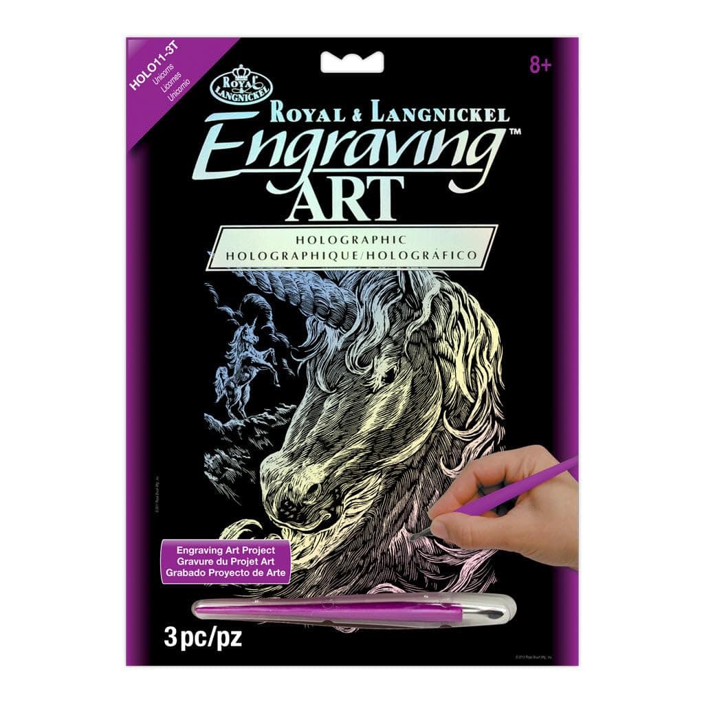 Royal Holographic Base Engraving Set, Unicorn