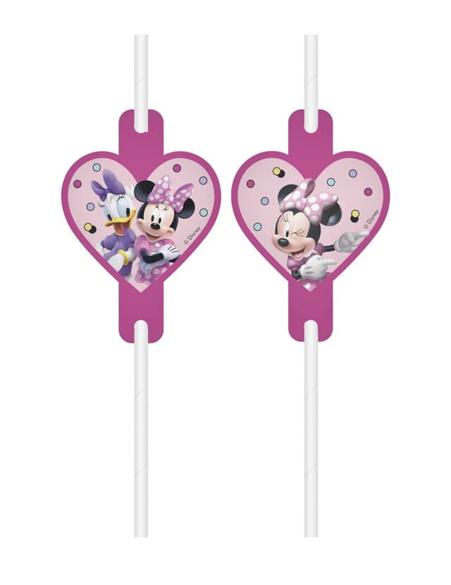 Сламки Procos MINNIE JUNIOR DISNEY 4 бр 22 см