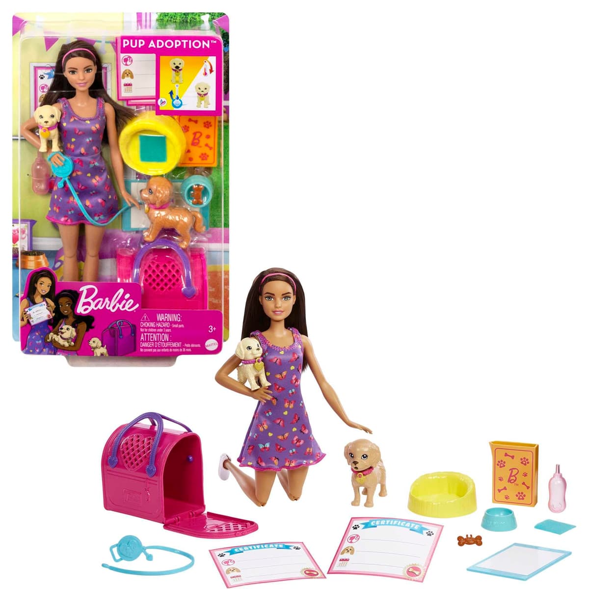Barbie Doll - Playset with Adopted Puppy