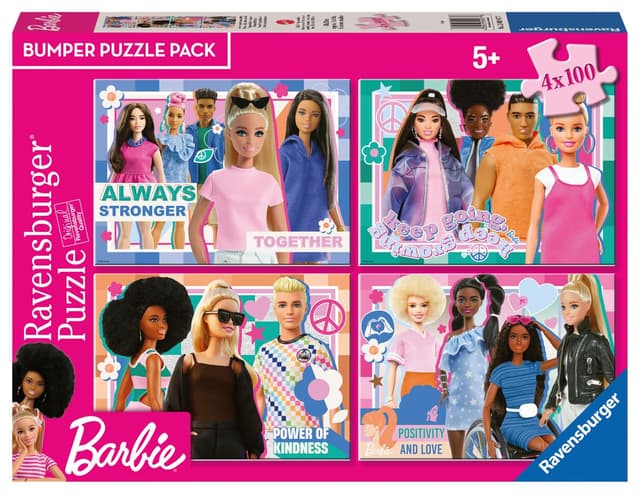 Ravensburger Puzzle 4x100 pcs - Barbie