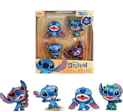 Jada - Stitch: Комплект фигурки 6.3 см, 4 броя – Вълна 2