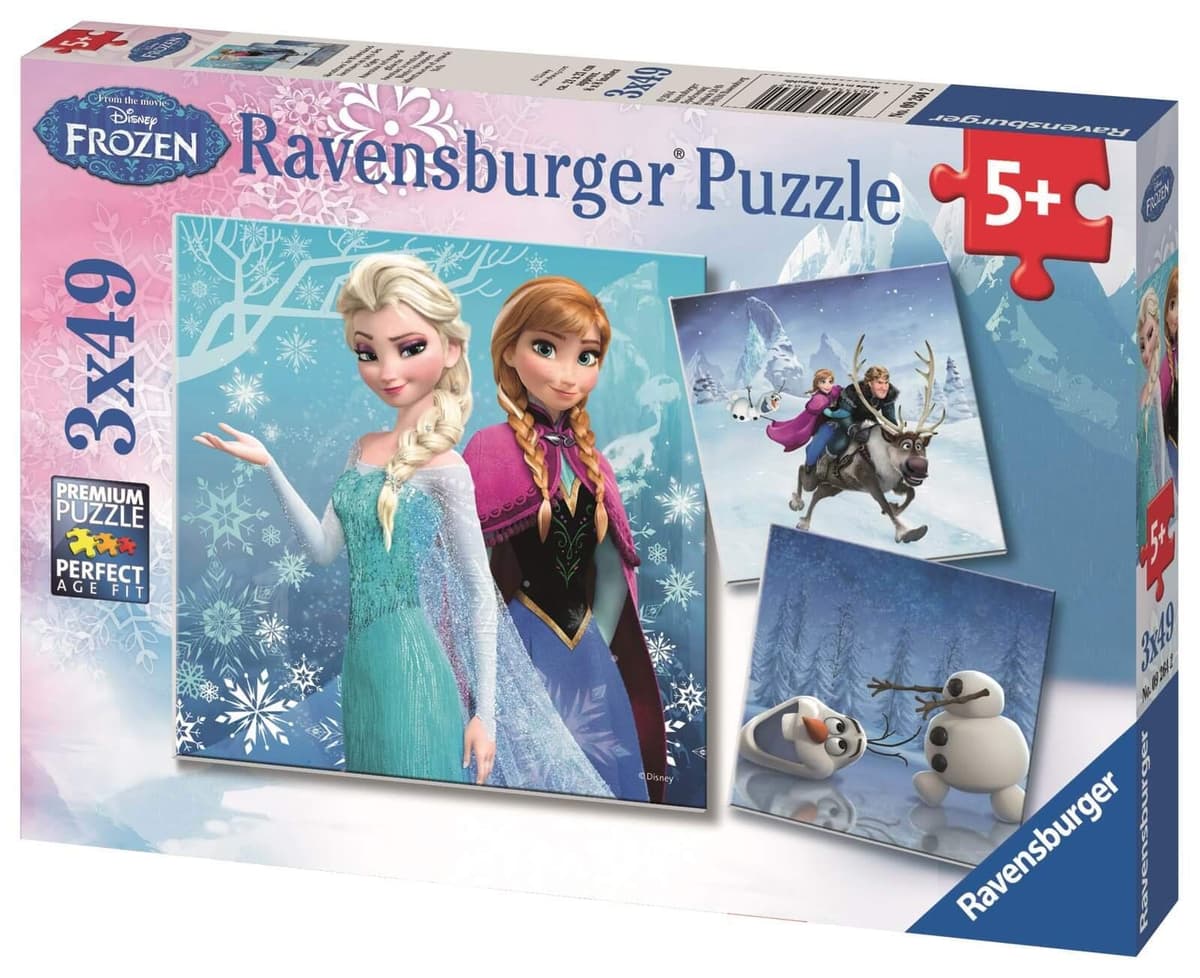 Пъзел Ravensburger 3x49 ел. - Замръзналото кралство