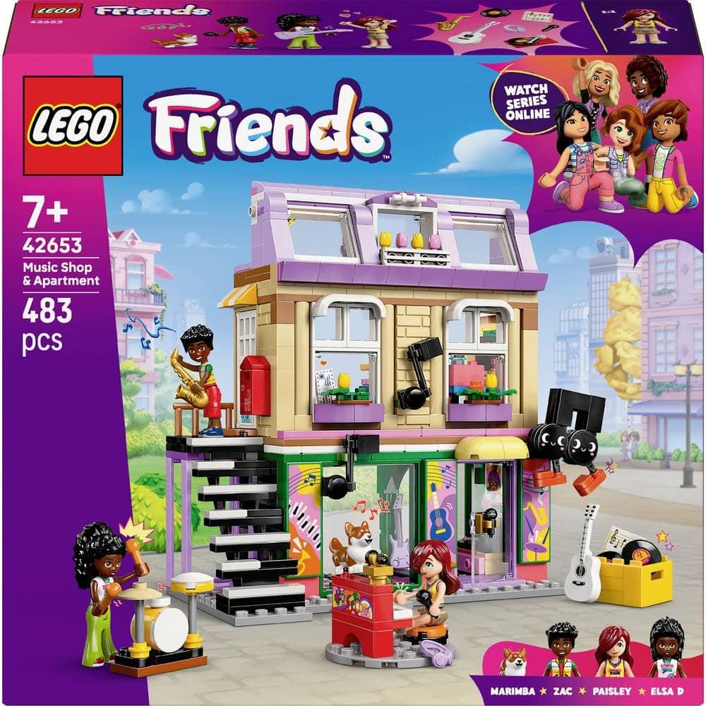 LEGO® Friends 42653 - Музикален магазин и апартамент
