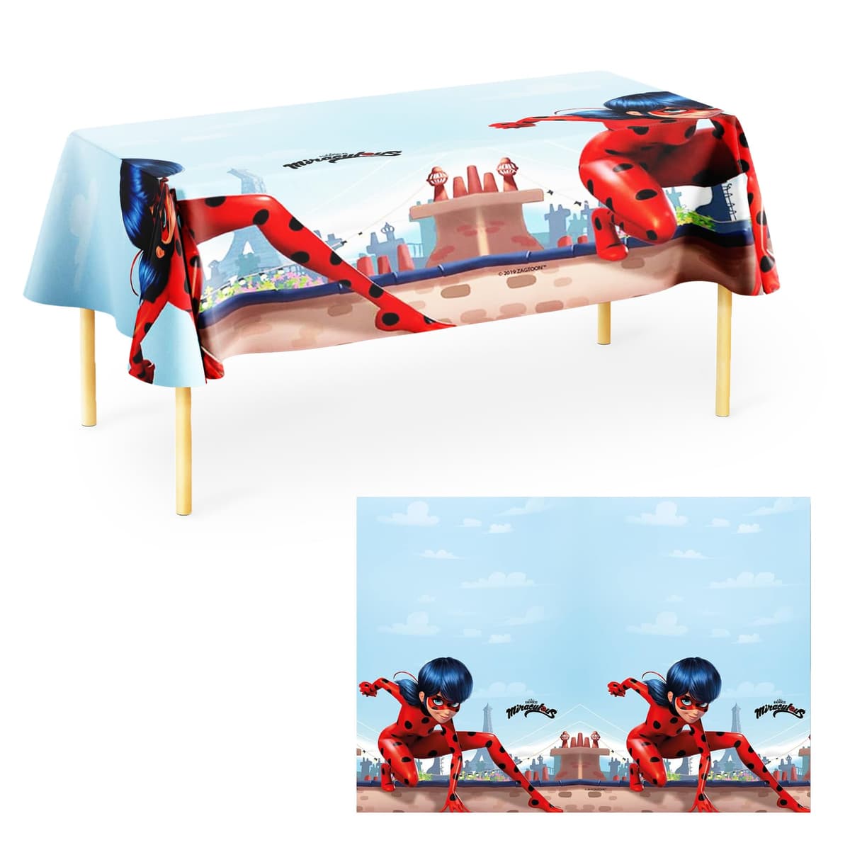 Покривка за маса Procos Miraculous Zag PVC 120x180 см