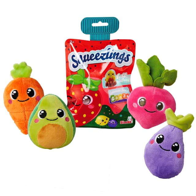 Squeezlings Plush Squeezable Fruits and Vegetables