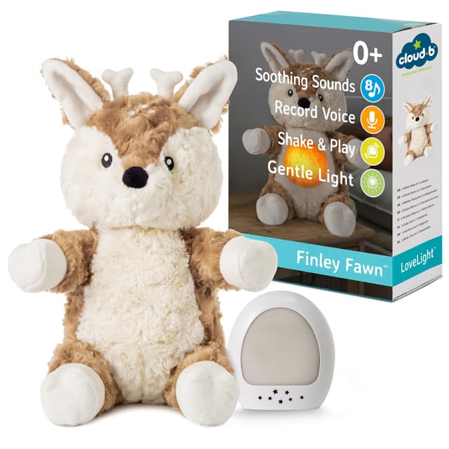 Музикална плюшена играчка Cloud B Love Light Сърничката Финли