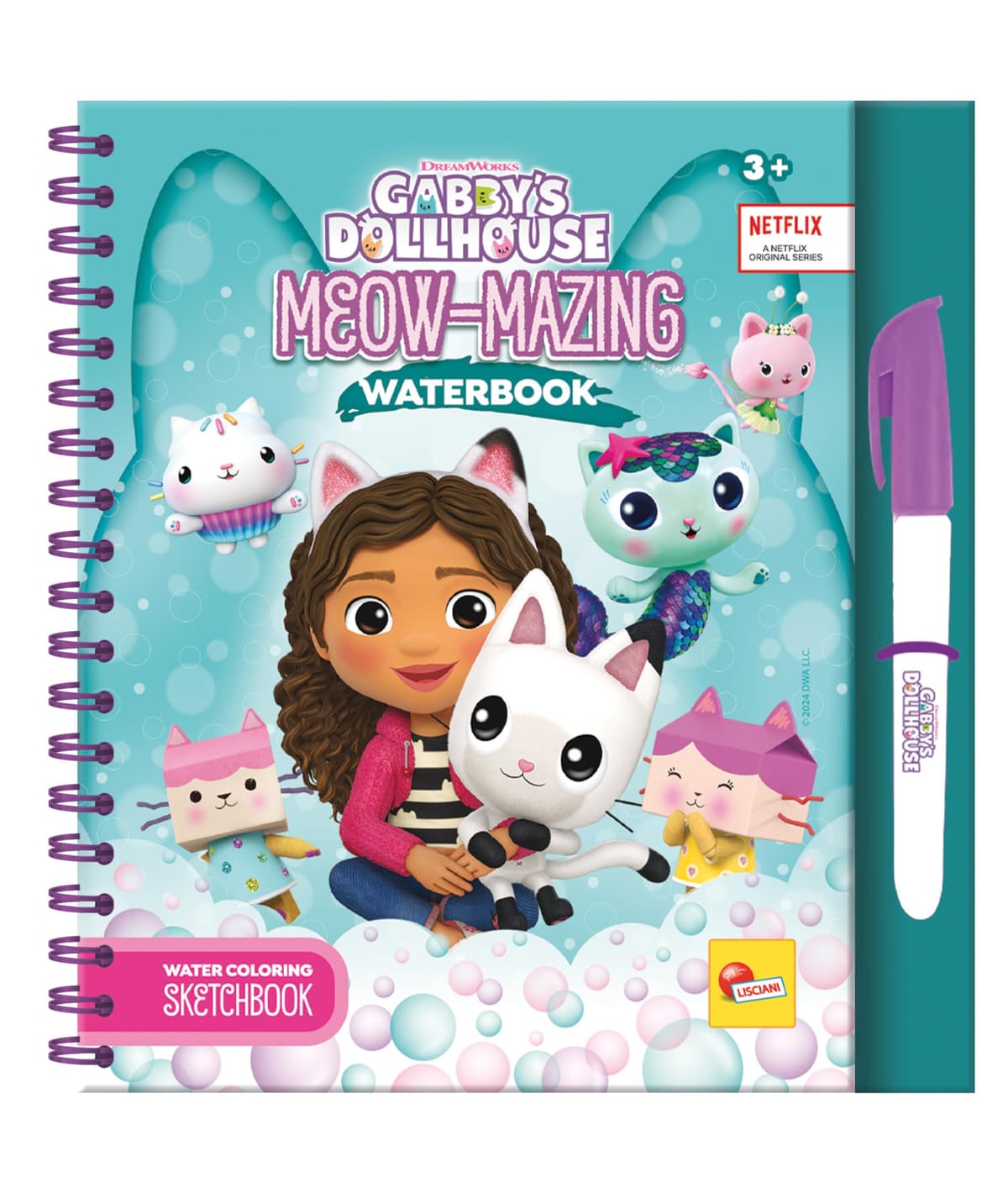Скечбук Lisciani Gabby’s Dollhouse Meow-Mazing Waterbook In Display
