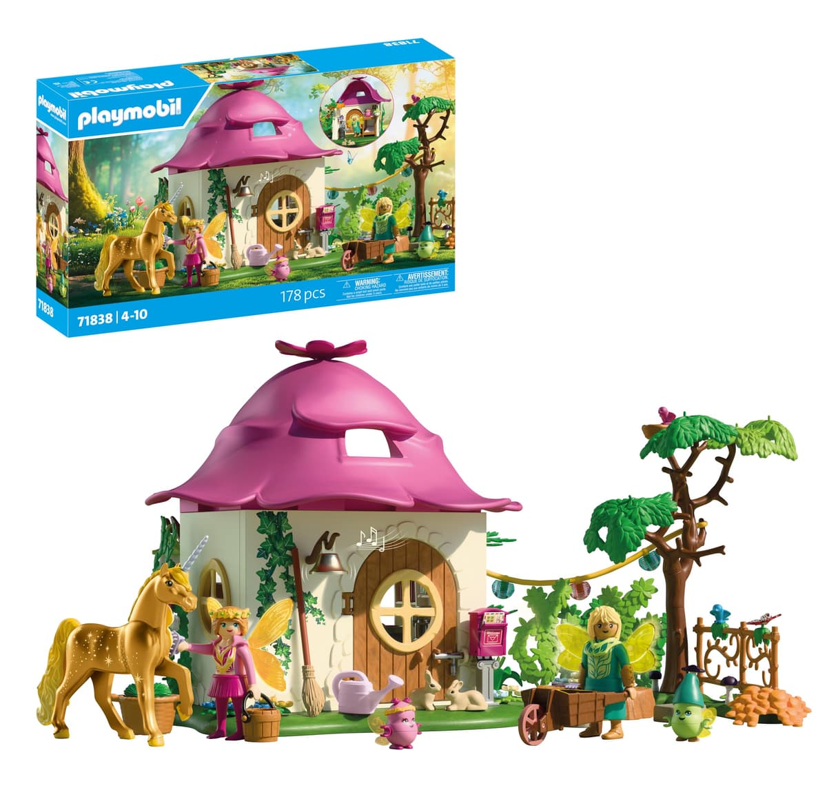 Playmobil - Cosy Fairy Tale House with Golden Unicorn