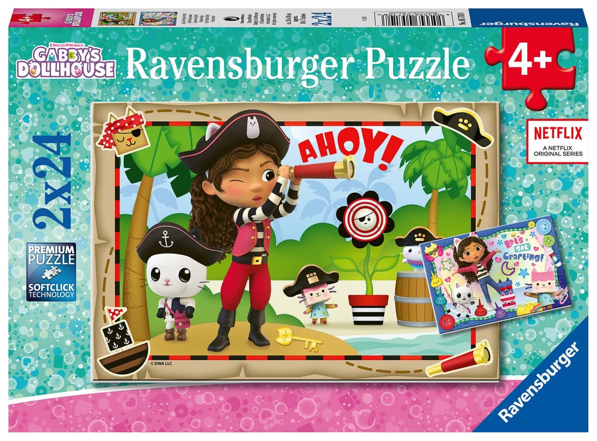 Пъзел Ravensburger 2x24 ел. - Gabby's Dollhouse