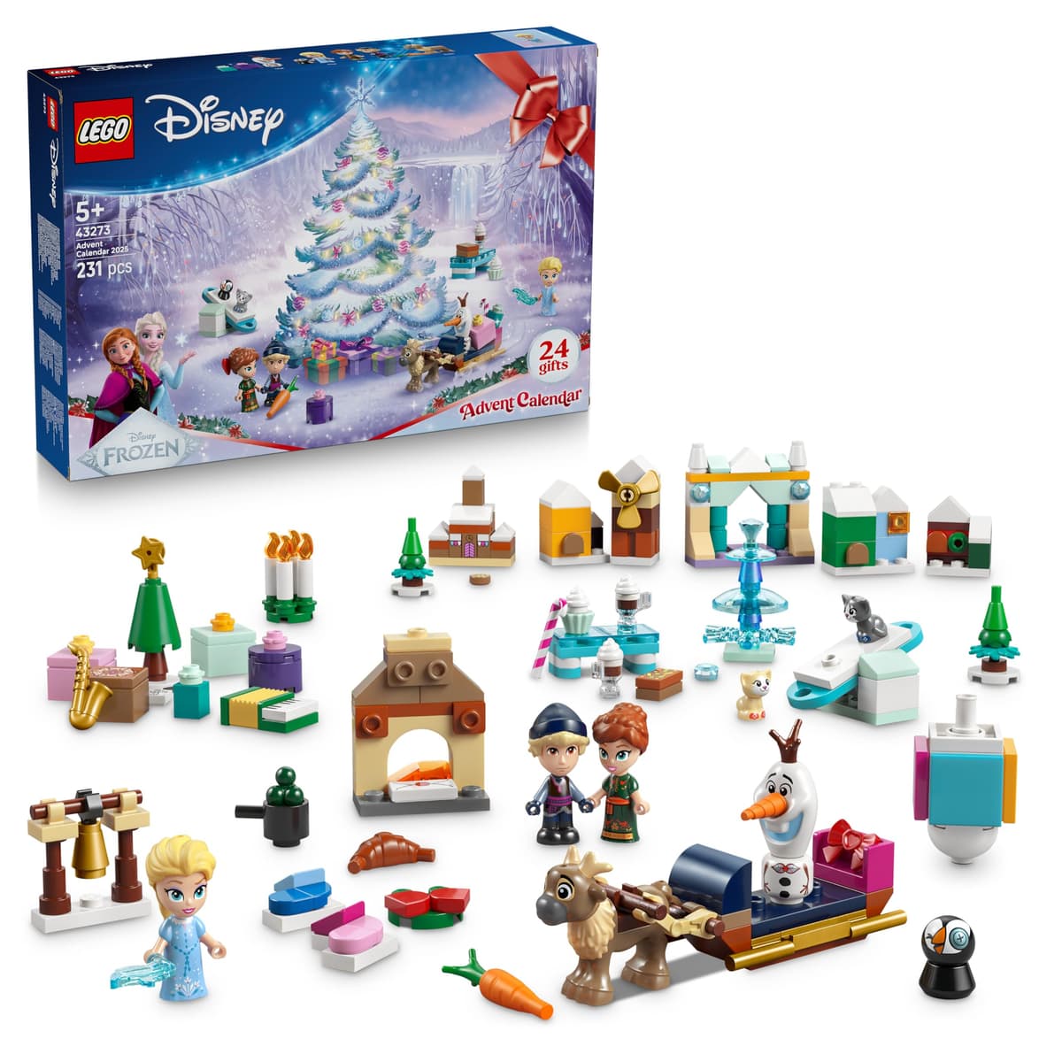 Конструктор LEGO Disney Frozen Коледен календар 2025 г., 43273