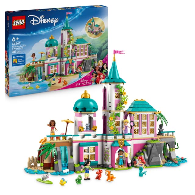 Конструктор LEGO Disney Замъкът на принцесите и домашни любимци, 43267