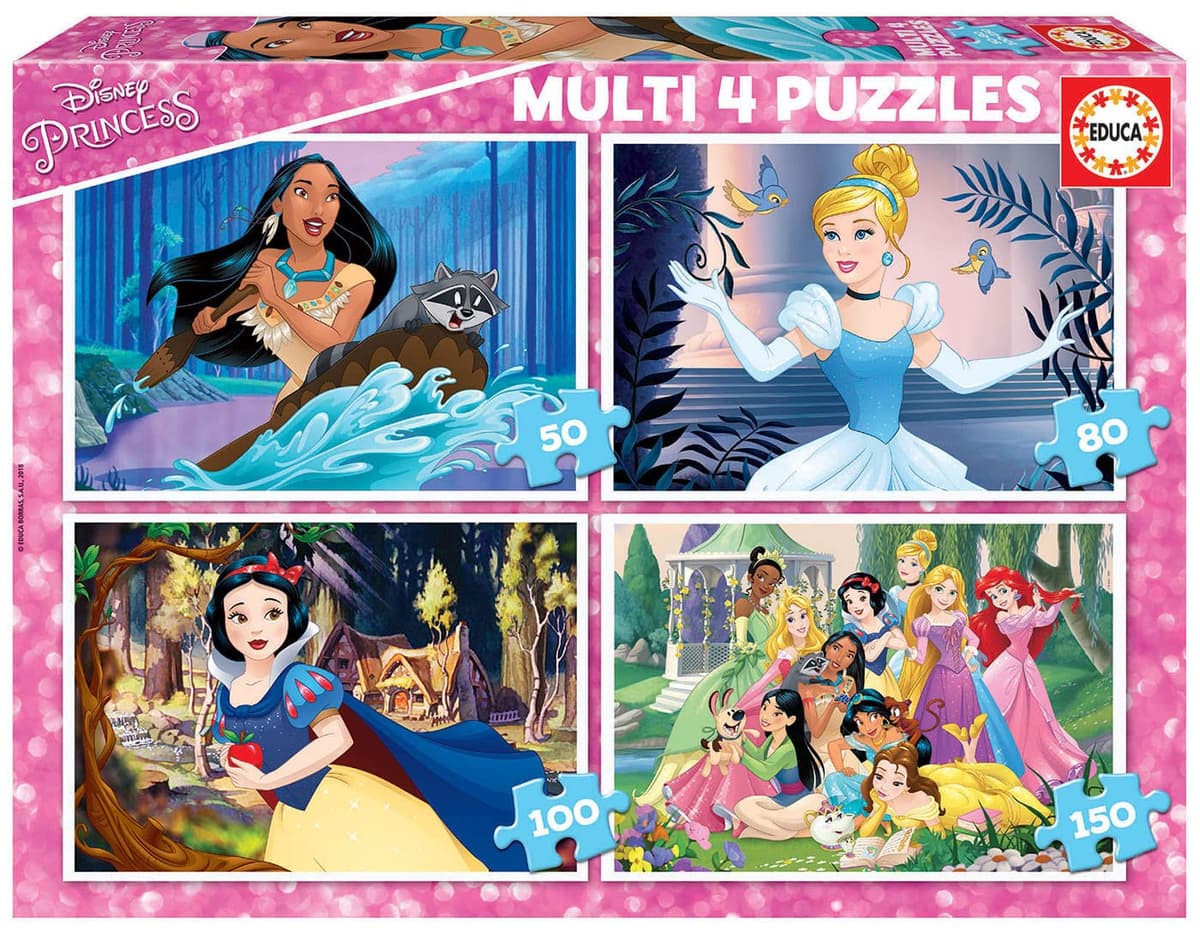 Детски пъзел EDUCA 50-80-100-150 ч. DISNEY PRINCESS 17637