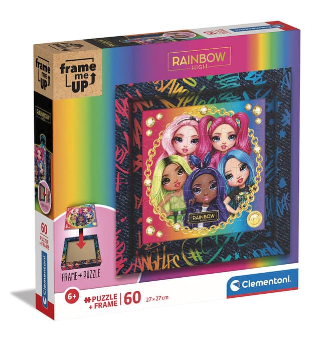 CLEMENTONI 60ч. Пъзел Frame Me Up Rainbow High