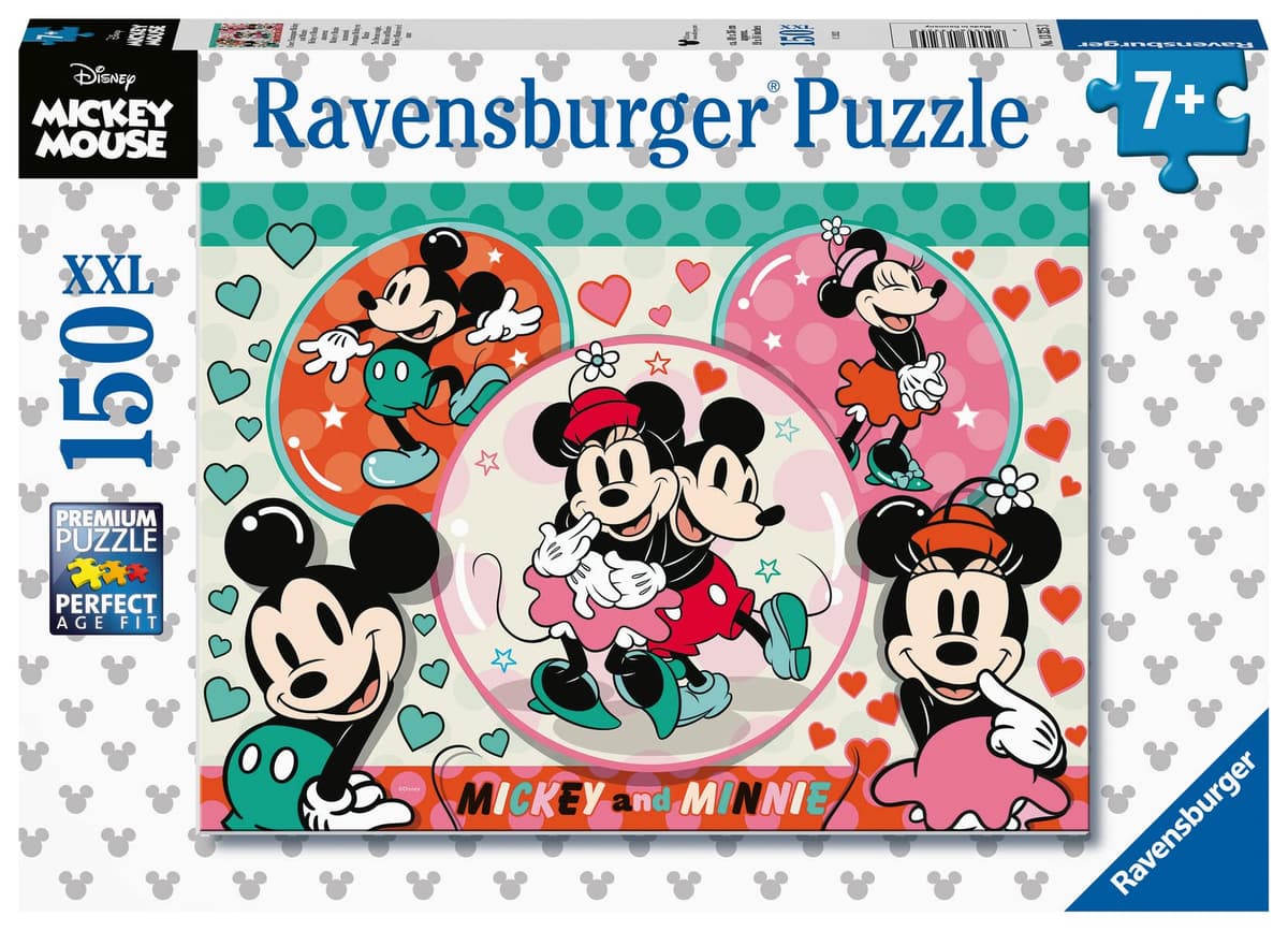 Пъзел Ravensburger 150 ел. XXL - Мики Маус и Мини Маус