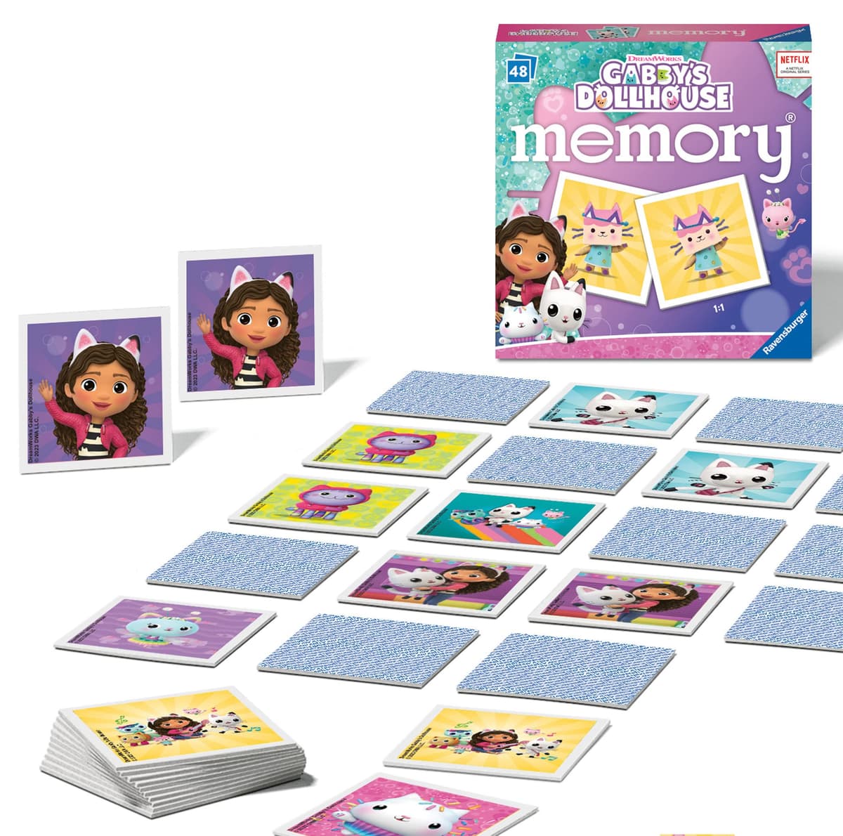 Ravensburger Memory Card Game 48 pcs - Gabby's Dollhouse