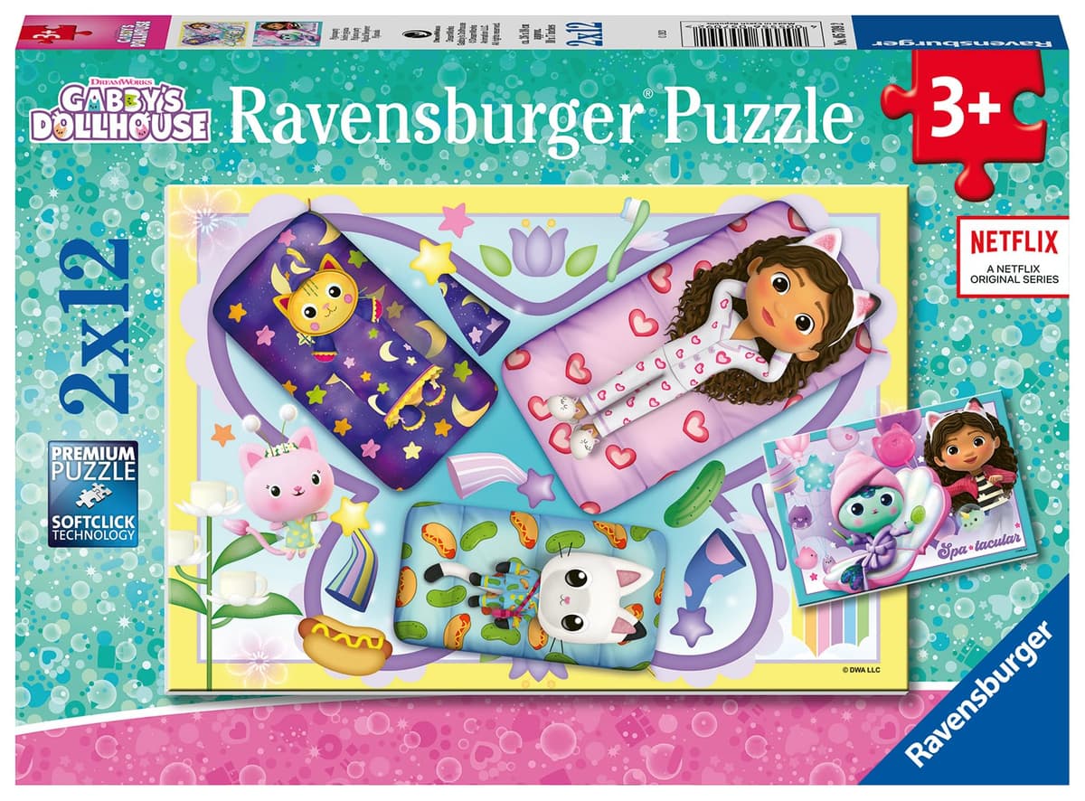 Пъзел Ravensburger 2x12 ел. - Gabby's Dollhouse