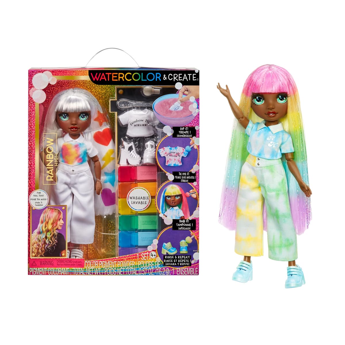 Rainbow High Doll - Colour and Create, with Green Eyes