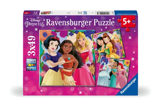 Пъзел Ravensburger 3x49 ел. - Дисни принцеси