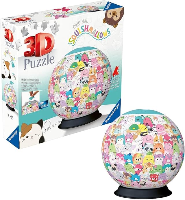 3D Пъзел топка Ravensburger 72 ел. - Squishmallows