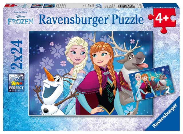 Пъзел Ravensburger 2x24 ел. - Замръзналото кралство: Сестри