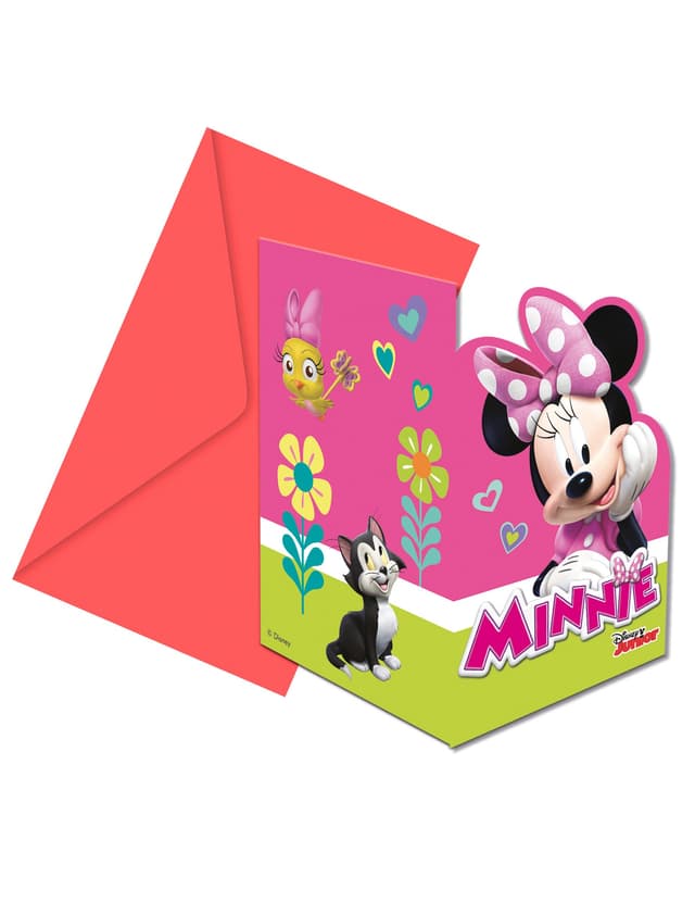 Покани с пликове Procos Minnie Mouse 6 бр. 87867