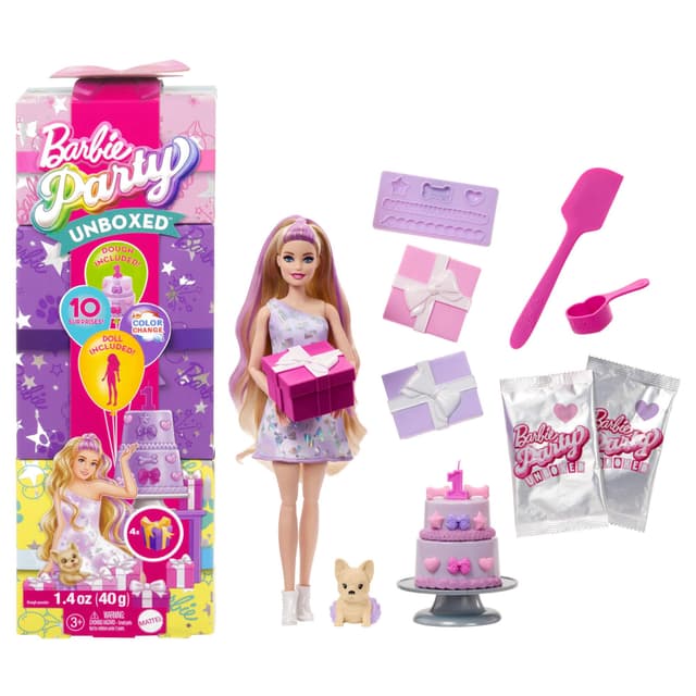 Кукла Barbie - Блондинка с изненади, серия Парти