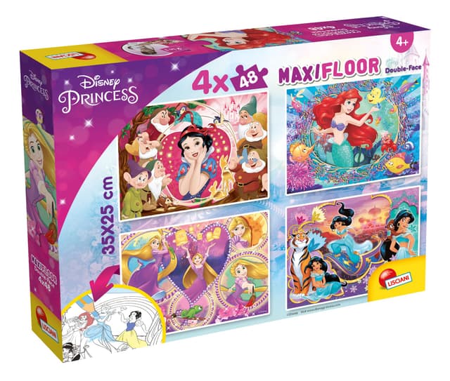 Пъзел Lisciani MAXI FLOOR Disney Принцеси 4x48 ч.