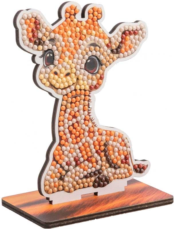 Diamond Embroidery Kit, Craft Buddy, Crystal Art Buddies, Giraffe, 7 pcs