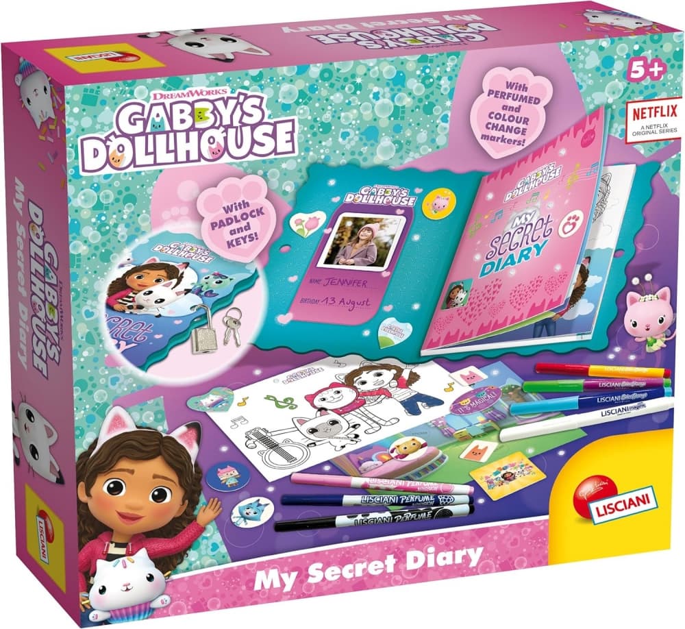 Craft Kit, Lisciani, Gabby′s Dollhouse, My Secret Diary