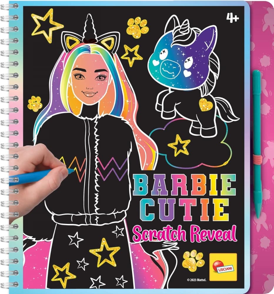 Craft Kit, Lisciani, Barbie, Scratch Reveal, Barbie Cutie Scrapbook