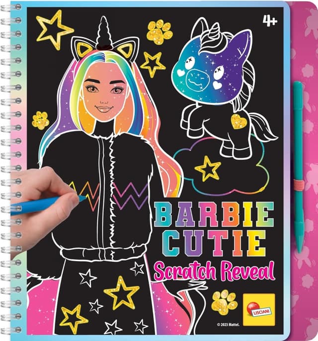 Творчески комплект, Lisciani, Barbie, Scratch Reveal, Скречбук Барби сладурче