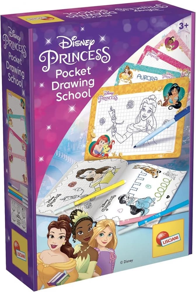 Craft Kit, Lisciani, Disney Princess, Drawing School