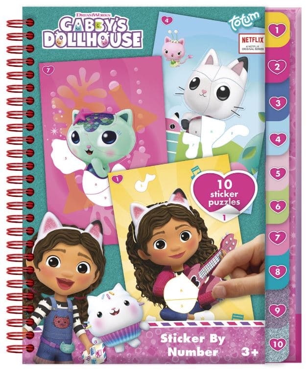 Craft Kit, Totum, Gabby′s Dollhouse, Number Sticker Book