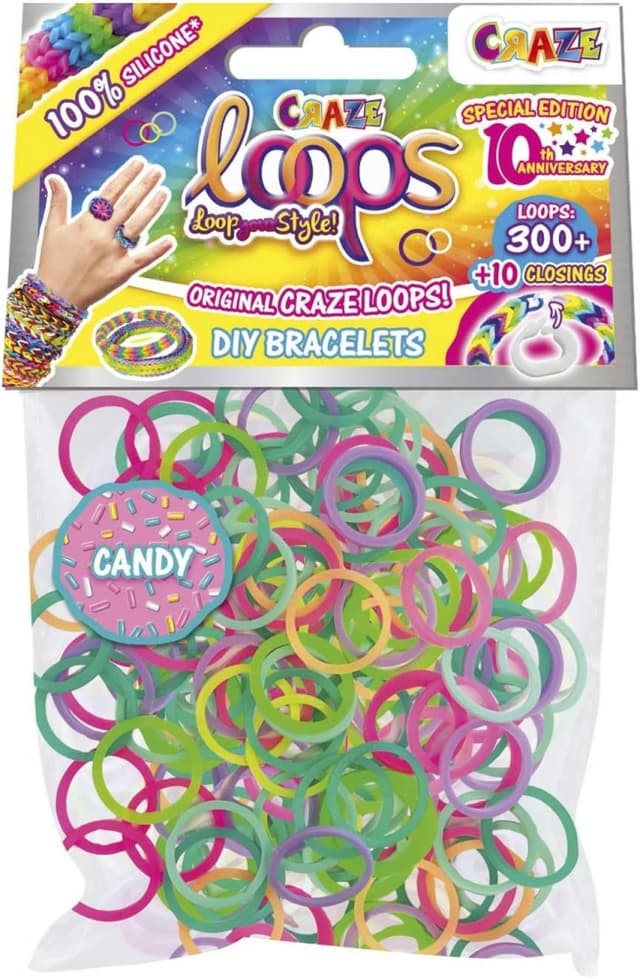 Craft Kit, Craze, Loops, DIY Bracelets, 300 Rubber Bands